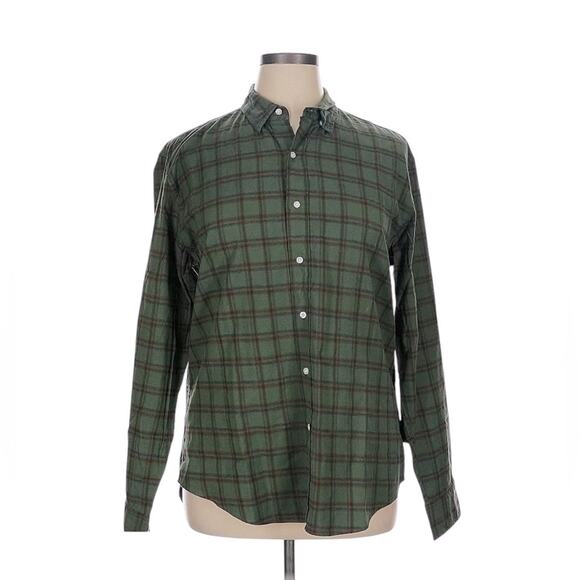 Frank & Eileen FINBAR Plaid Button Down Shirt Green XL Ling Sleeve Casual - Picture 4 of 14